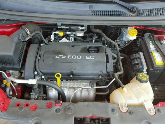 1G1JB6SH0D4156857 - 2013 CHEVROLET SONIC LS 红色 照片 7