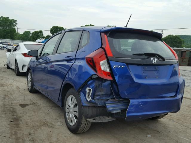 3HGGK5H52FM786364 - 2015 HONDA FIT LX BLUE photo 3