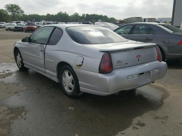 2G1WX15K629312783 - 2002 CHEVROLET MONTE CARL SILVER photo 3