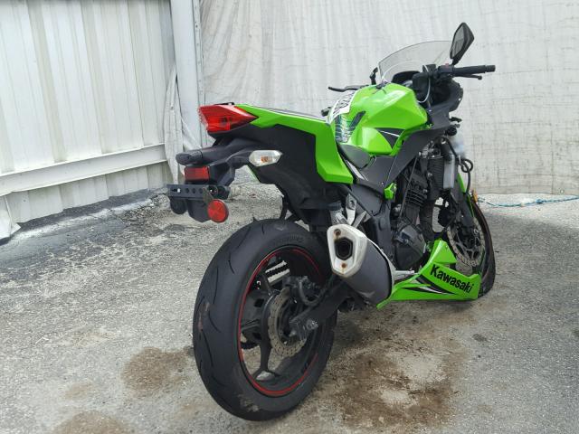 JKAEX8A11EA008885 - 2014 KAWASAKI EX300 A GREEN photo 4