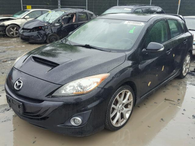 JM1BL1H32A1161109 - 2010 MAZDA SPEED 3 BLACK photo 2