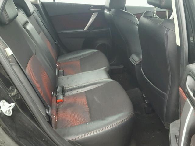 JM1BL1H32A1161109 - 2010 MAZDA SPEED 3 BLACK photo 6