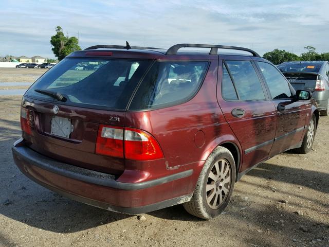 YS3EB59E333003899 - 2003 SAAB 9-5 LINEAR BURGUNDY photo 4