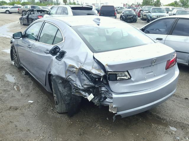 19UUB2F56FA012975 - 2015 ACURA TLX TECH GRAY photo 3