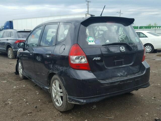 JHMGD376X7S034104 - 2007 HONDA FIT S 黑色 照片 3