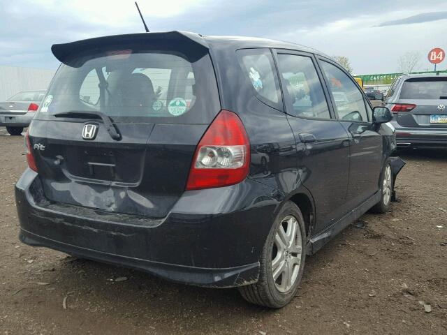 JHMGD376X7S034104 - 2007 HONDA FIT S 黑色 照片 4