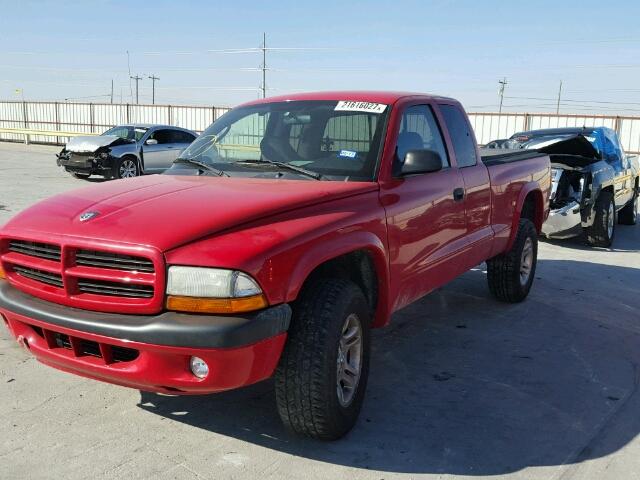 1D7HG32N23S192237 - 2003 DODGE DAKOTA SPO RED photo 2