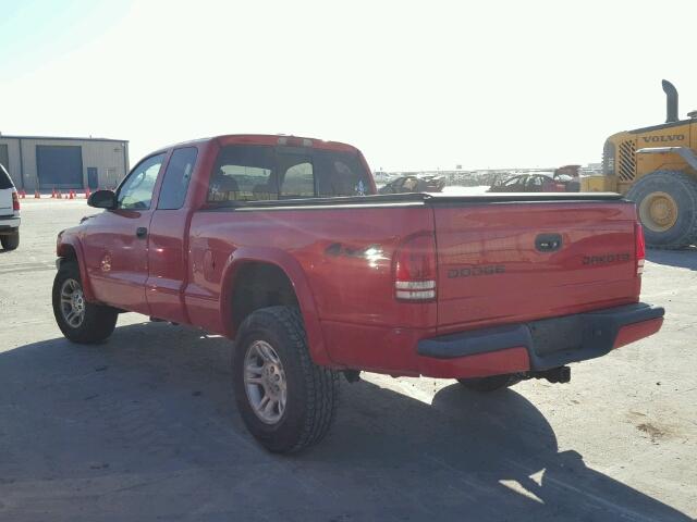 1D7HG32N23S192237 - 2003 DODGE DAKOTA SPO RED photo 3