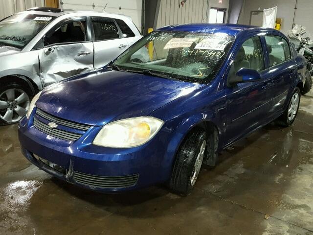 1G1AL55F177305961 - 2007 CHEVROLET COBALT LT BLUE photo 2