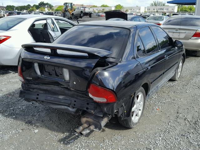 3N1BB51D81L117883 - 2001 NISSAN SENTRA SE BLACK photo 4