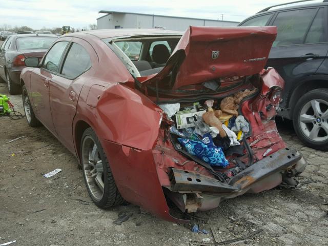 2B3KA43D59H518711 - 2009 DODGE CHARGER RED photo 3