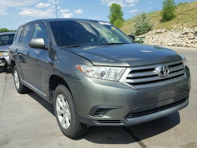 5TDBK3EHXCS133742 - 2012 TOYOTA HIGHLANDER GREEN photo 1