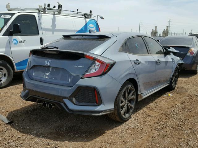 SHHFK7H40JU210779 - 2018 HONDA CIVIC SPOR BLUE photo 4