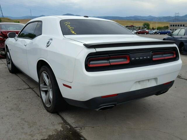 2C3CDZAT5FH865361 - 2015 DODGE CHALLENGER WHITE photo 3