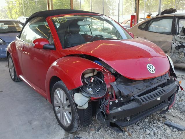 3VWRF31Y28M414575 - 2008 VOLKSWAGEN NEW BEETLE წითელი ფოტო 1