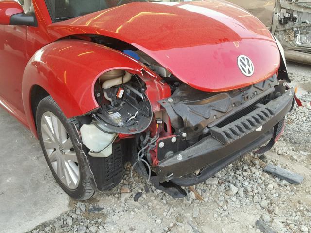 3VWRF31Y28M414575 - 2008 VOLKSWAGEN NEW BEETLE წითელი ფოტო 9