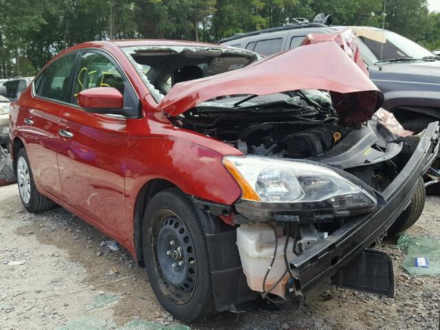 3N1AB7AP1DL722253 - 2013 NISSAN SENTRA S RED photo 1