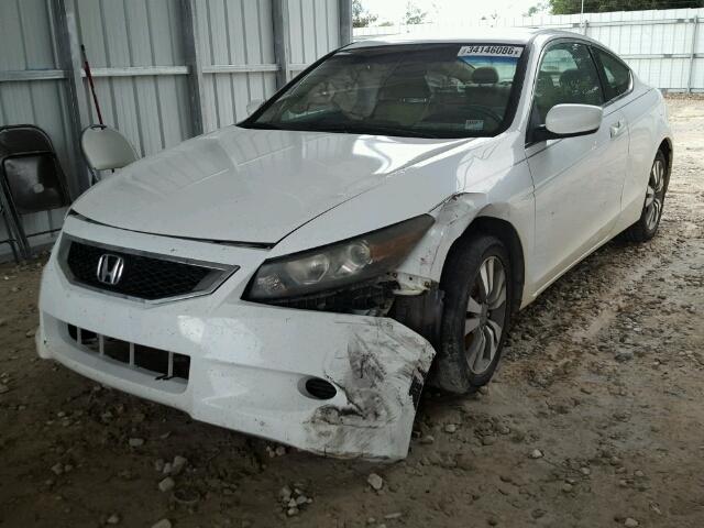 1HGCS12848A007637 - 2008 HONDA ACCORD EXL WHITE photo 2