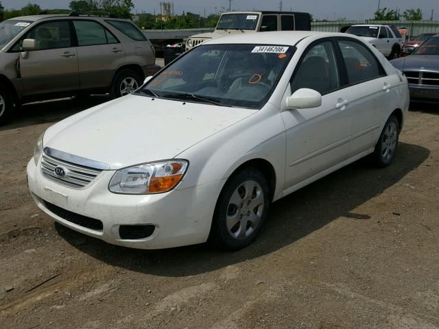 KNAFE121875433552 - 2007 KIA SPECTRA EX WHITE photo 2