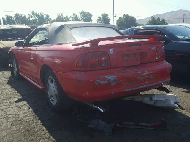 1FAFP45X1WF102535 - 1998 FORD MUSTANG RED photo 3