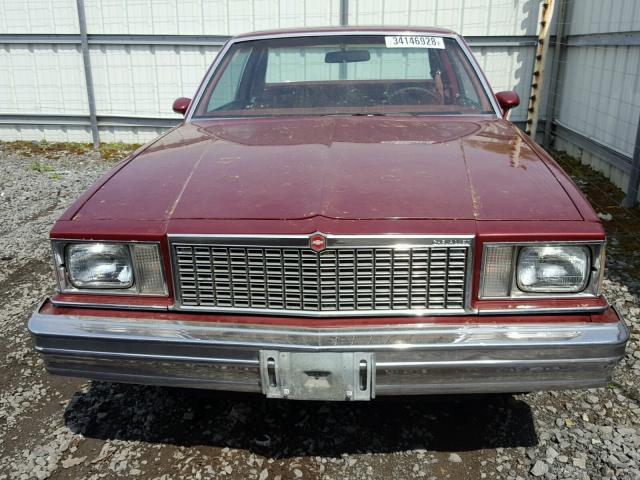 1W27J9K415443 - 1979 CHEVROLET MALIBU BURGUNDY photo 9