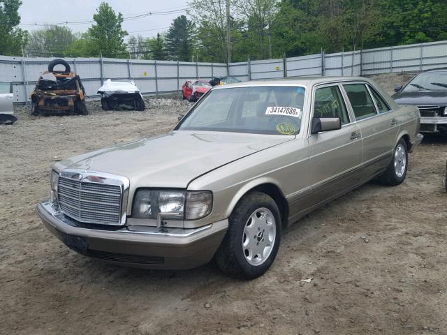 WDBCA39E1MA599631 - 1991 MERCEDES-BENZ 560 SEL GOLD photo 2