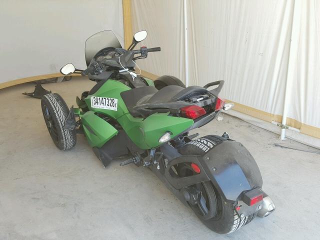 2BXJANA1XCV000420 - 2012 CAN-AM SPYDER ROA GREEN photo 3