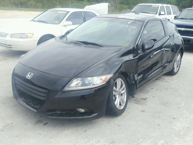 JHMZF1D6XCS000573 - 2012 HONDA CR-Z EX BLACK photo 2