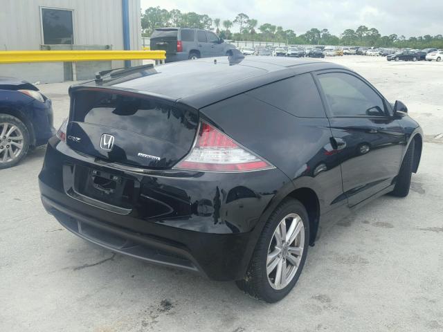 JHMZF1D6XCS000573 - 2012 HONDA CR-Z EX BLACK photo 4