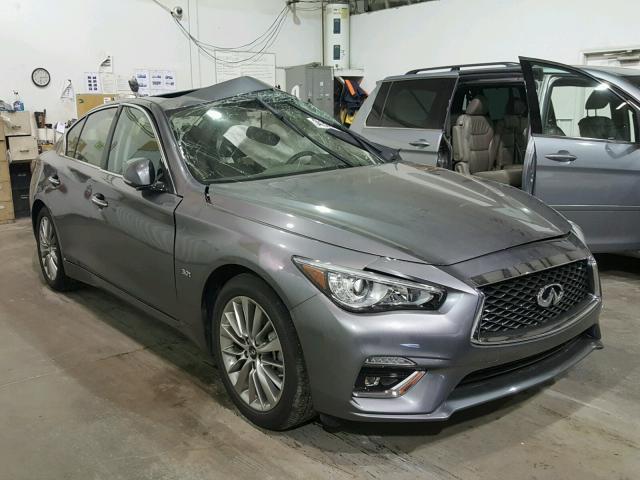 JN1EV7ARXJM441838 - 2018 INFINITI Q50 LUXE GRAY photo 1