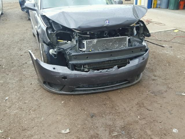 YS3FA7CY9B1314379 - 2011 SAAB 9-3 2.0T GRAY photo 9