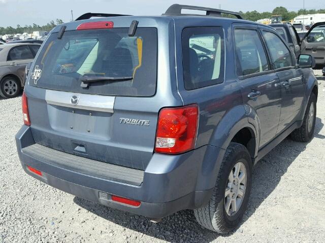 4F2CY0C78AKM09125 - 2010 MAZDA TRIBUTE I BLUE photo 4