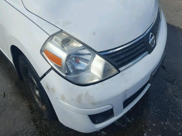 3N1BC13E27L369780 - 2007 NISSAN VERSA S/SL WHITE photo 9