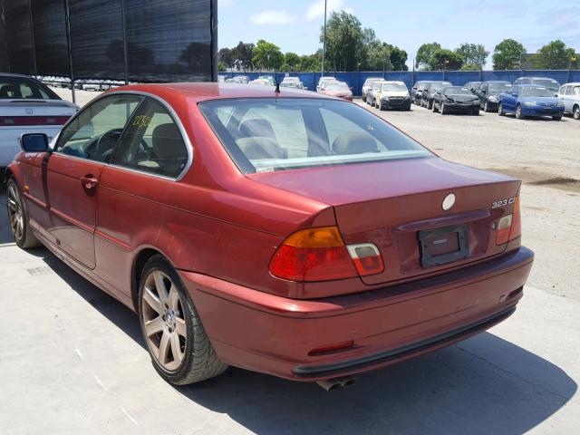 WBABM3347YJN62056 - 2000 BMW 323 CI RED photo 3