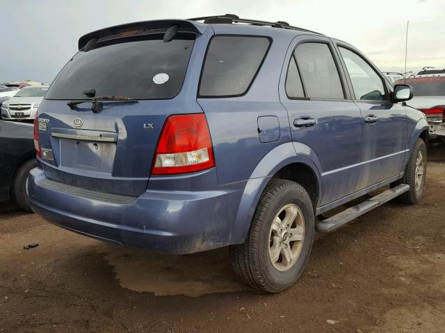 KNDJC733955456440 - 2005 KIA SORENTO EX BLUE photo 4