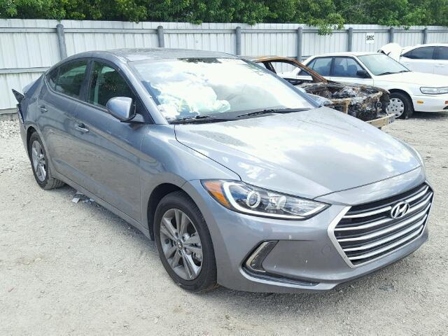 KMHD84LF4HU247555 - 2017 HYUNDAI ELANTRA SE GRAY photo 1