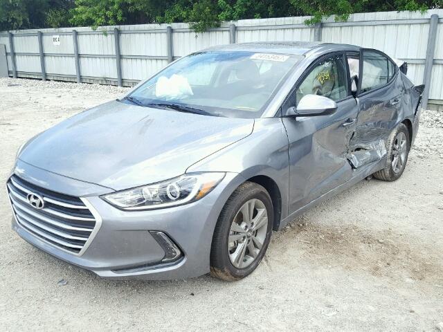 KMHD84LF4HU247555 - 2017 HYUNDAI ELANTRA SE GRAY photo 2