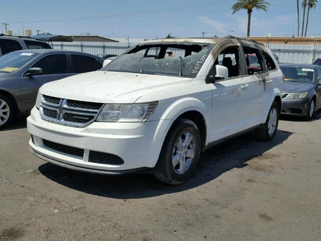 3D4PG1FG4BT513331 - 2011 DODGE JOURNEY MA WHITE photo 2