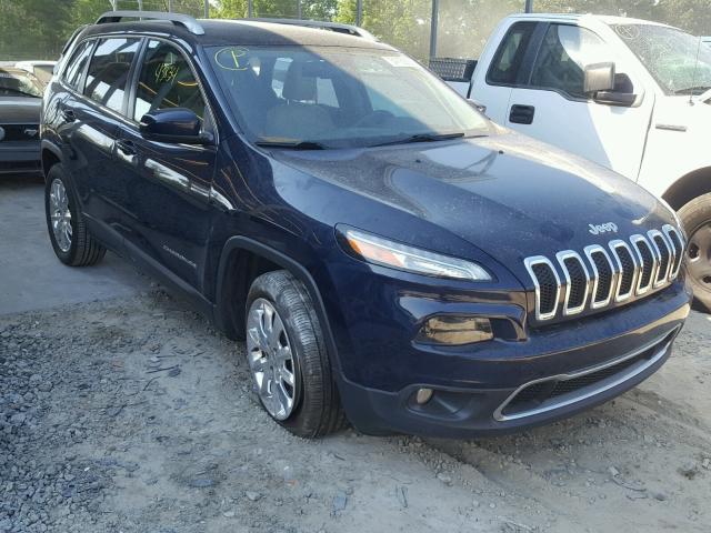 1C4PJLDSXFW532046 - 2015 JEEP CHEROKEE L BLUE photo 1