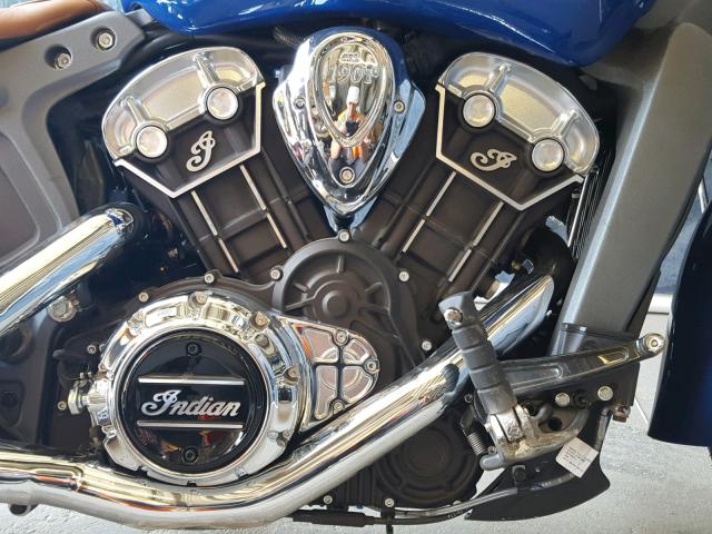 56KMSA008J3125355 - 2018 INDIAN MOTORCYCLE CO. SCOUT ABS BLUE photo 9