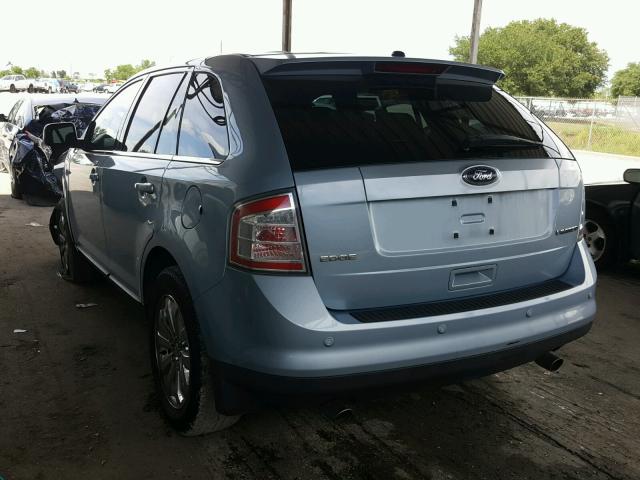 2FMDK39CX8BA77426 - 2008 FORD EDGE LIMIT BLUE photo 3