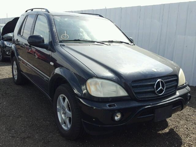 4JGAB54E71A287250 - 2001 MERCEDES-BENZ ML 320 BLACK photo 1