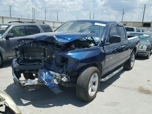 1D7HA18P87J635078 - 2007 DODGE RAM 1500 Q BLUE photo 2