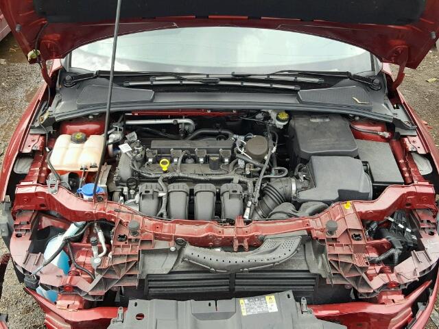 1FADP3F23GL233103 - 2016 FORD FOCUS SE RED photo 7
