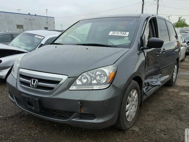 5FNRL38247B021581 - 2007 HONDA ODYSSEY LX GRAY photo 2