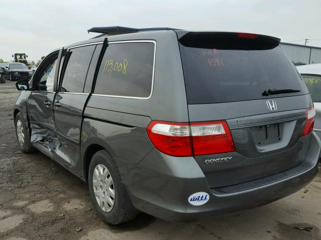 5FNRL38247B021581 - 2007 HONDA ODYSSEY LX GRAY photo 3