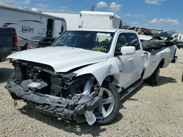 1D7RV1CT2AS188049 - 2010 DODGE RAM 1500 WHITE photo 2