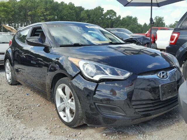 KMHTC6AD3EU211326 - 2014 HYUNDAI VELOSTER BLACK photo 1