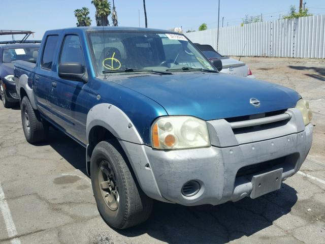 1N6ED27T63C464254 - 2003 NISSAN FRONTIER C BLUE photo 1