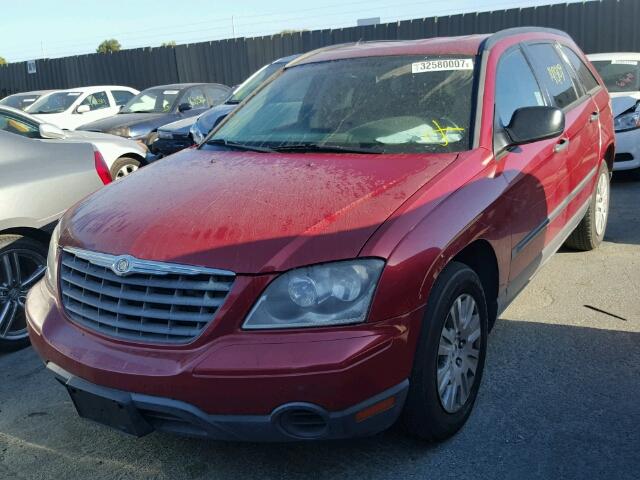 2A4GM48486R853000 - 2006 CHRYSLER PACIFICA RED photo 2